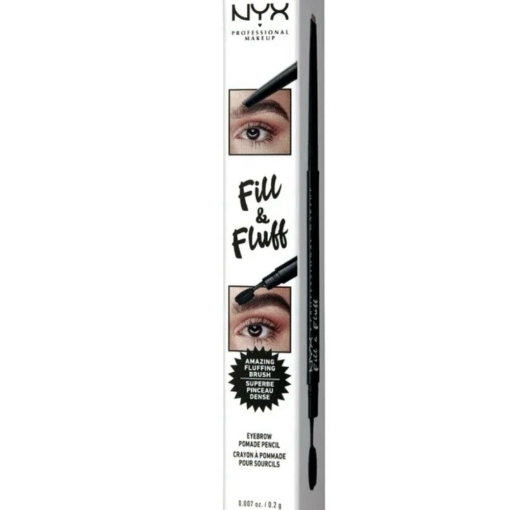 NWT NYX Professional Eyebrow Pencil Makeup Fill & Fluff Pomade, Taupe